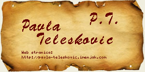 Pavla Telesković vizit kartica